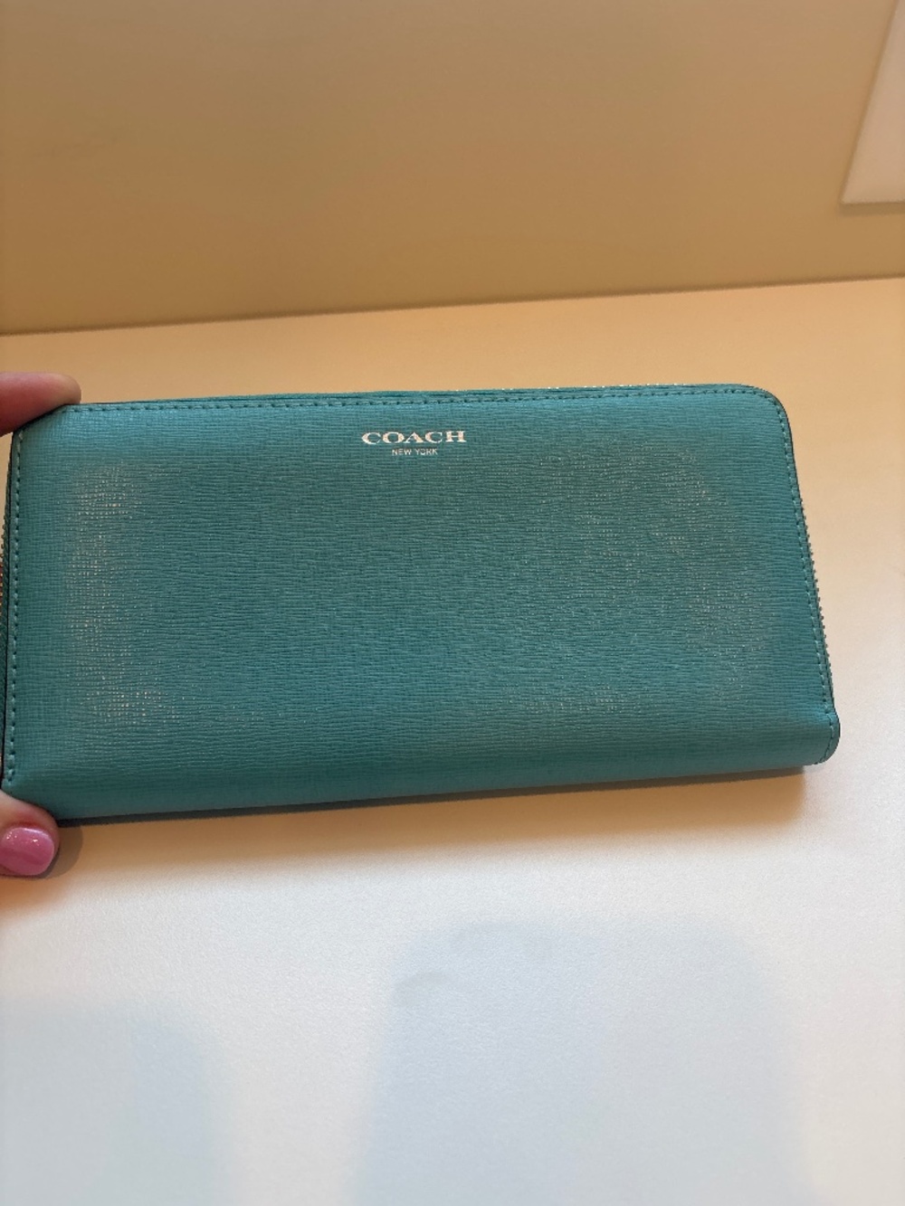 Coach zippered wallet
